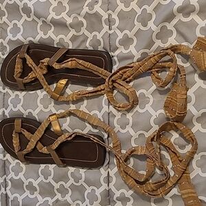 lace up ankle sandals
